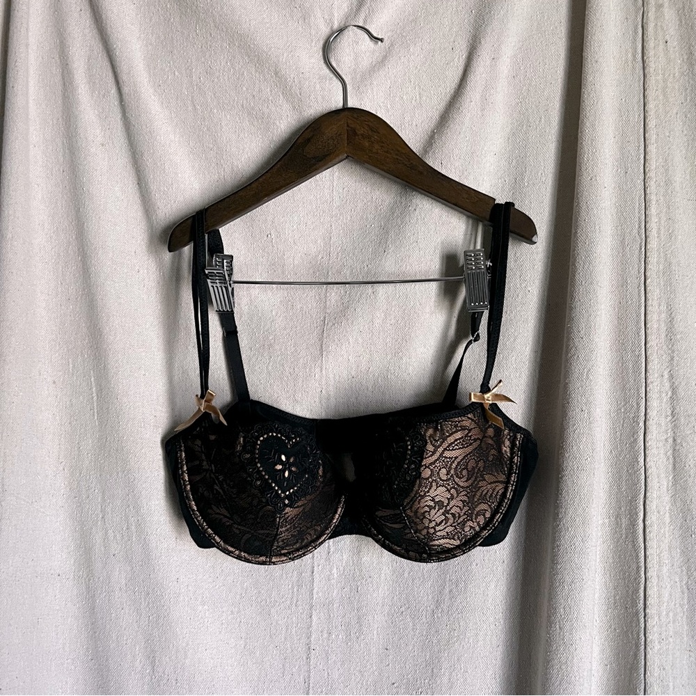 Black Lace Bra